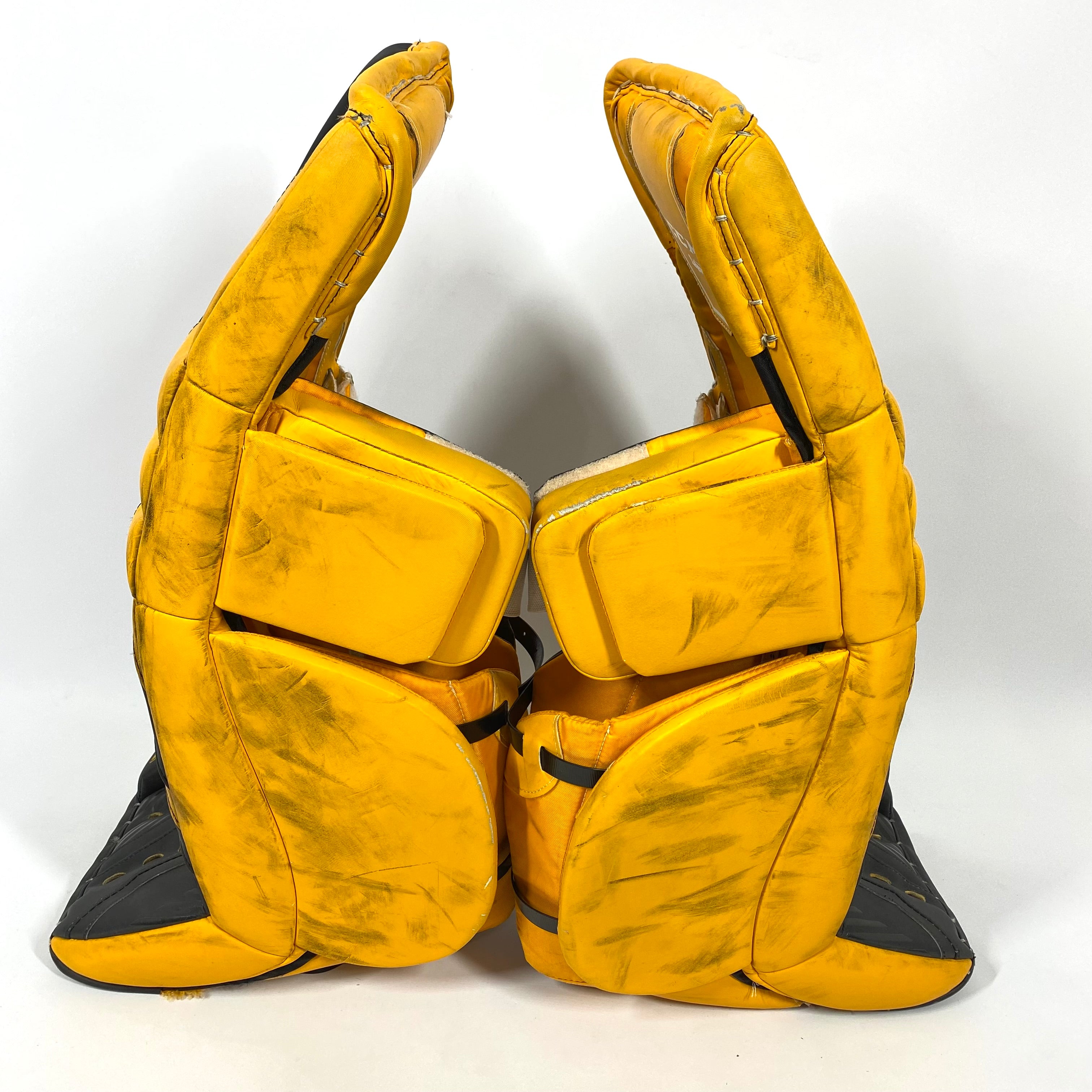 CCM Extreme Flex IV - Ensemble complet de gardien de but Pro Stock d'occasion (noir/jaune)